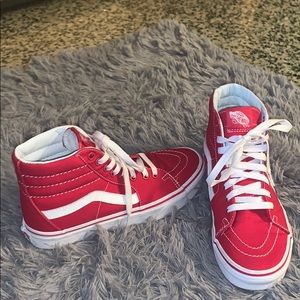 Red high top vans